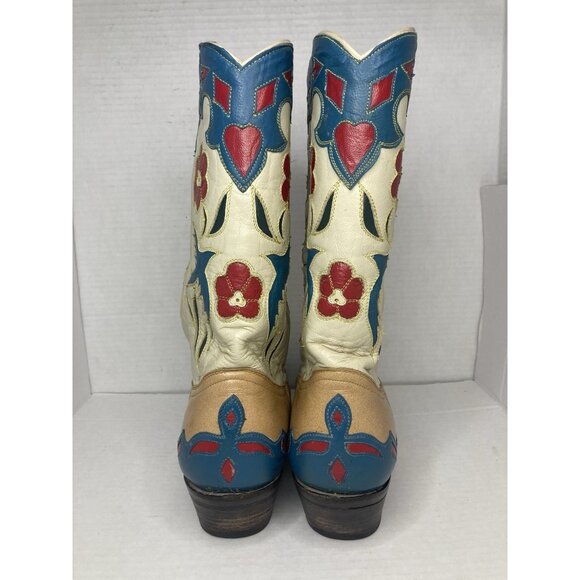 Montana Swallow Vintage Womens Western Boots sz 8.5 - Picture 8 of 16